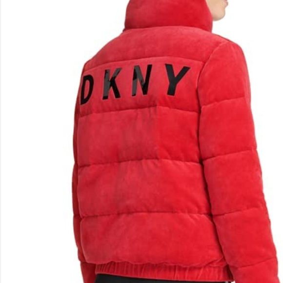 DKNY Red Puffer Jacket - Picture 2 of 12